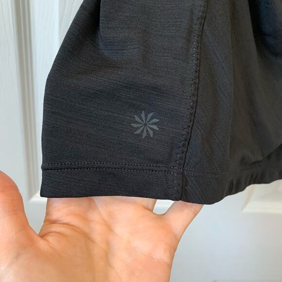 Athleta Black Pacifica Wrap Front Zip Top XS - Picture 5 of 9